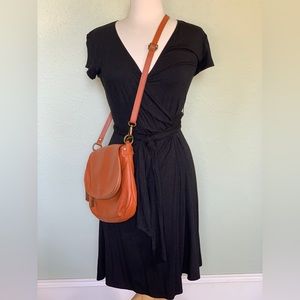 Max Studio Brand NWT
Wrap Drape Dress
Color: Black 
Size: XS
